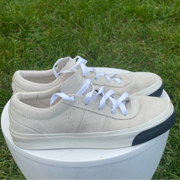 Converse One Star CC OX Shoes Womens 7 Triple Egret Ivory Suede Leather 163274C - Picture 3 of 11